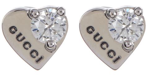 gucci earrings gold heart|gucci trademark heart earrings.